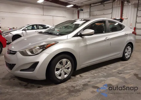 2016 Hyundai Elantra Se from USA, damaged, VIN 5NPDH4AE0GH705390